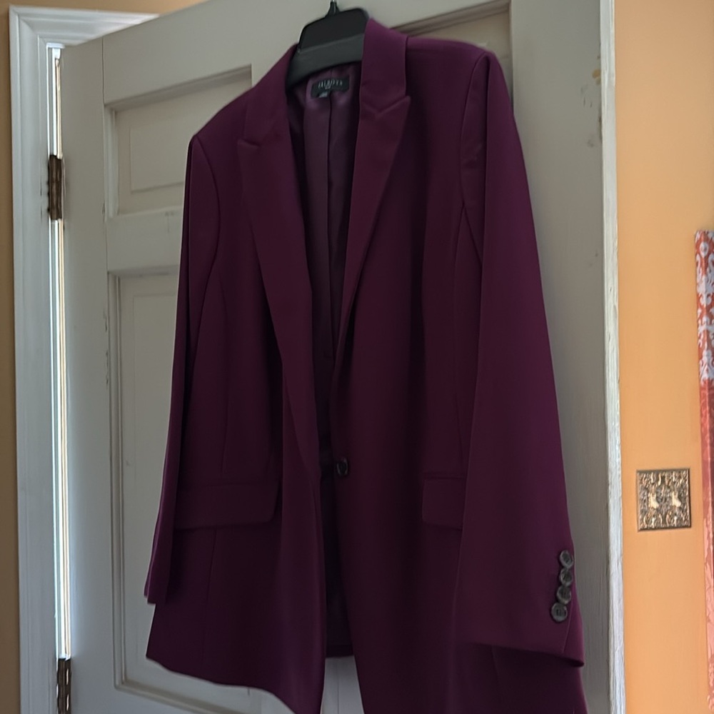 Talbots plus size 20w wine colored blazer